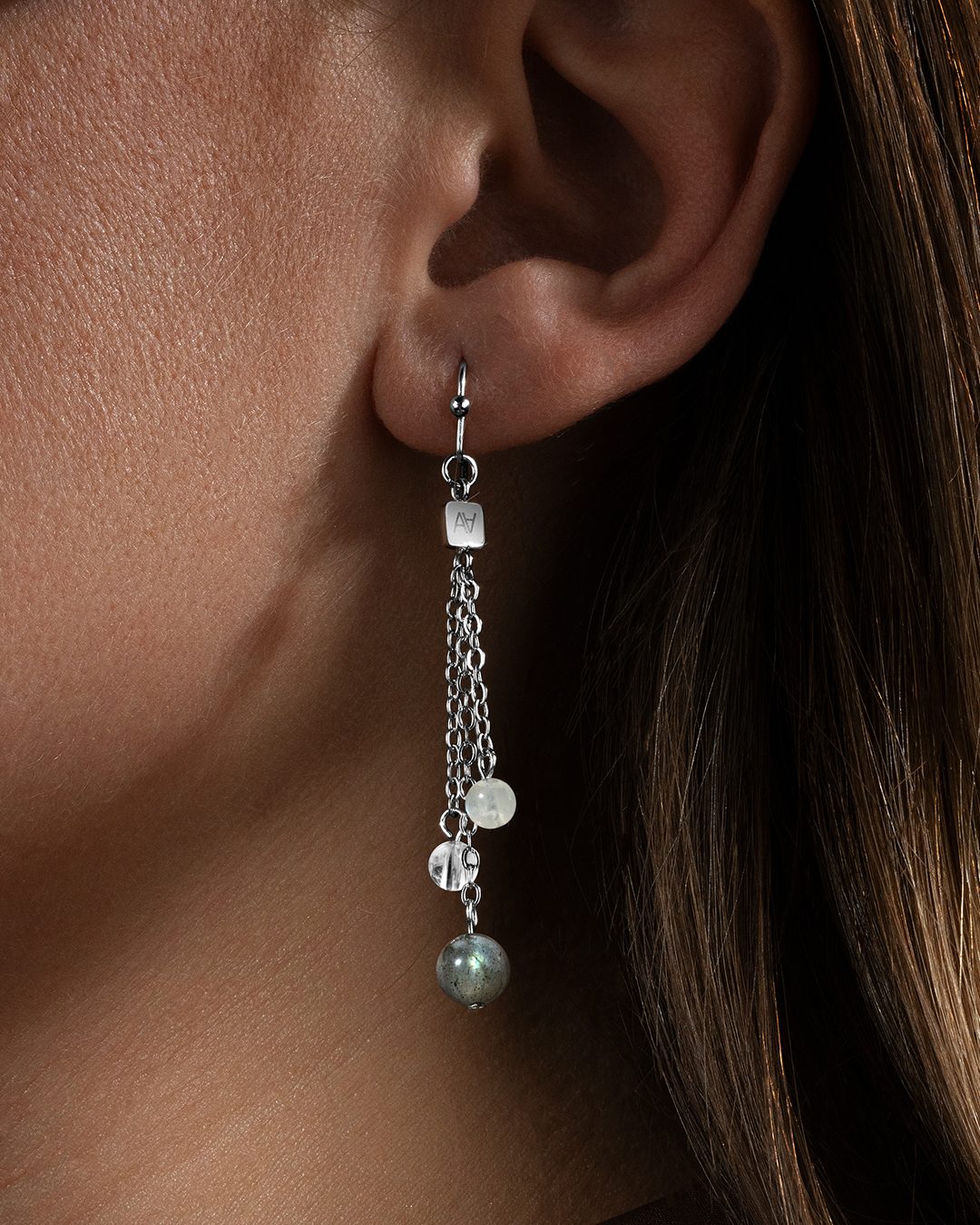 Ohrringe Steinheilkunde Spirituelle Harmonie