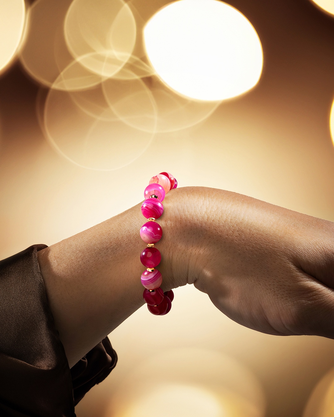 Armband Rosenachat Rosinora