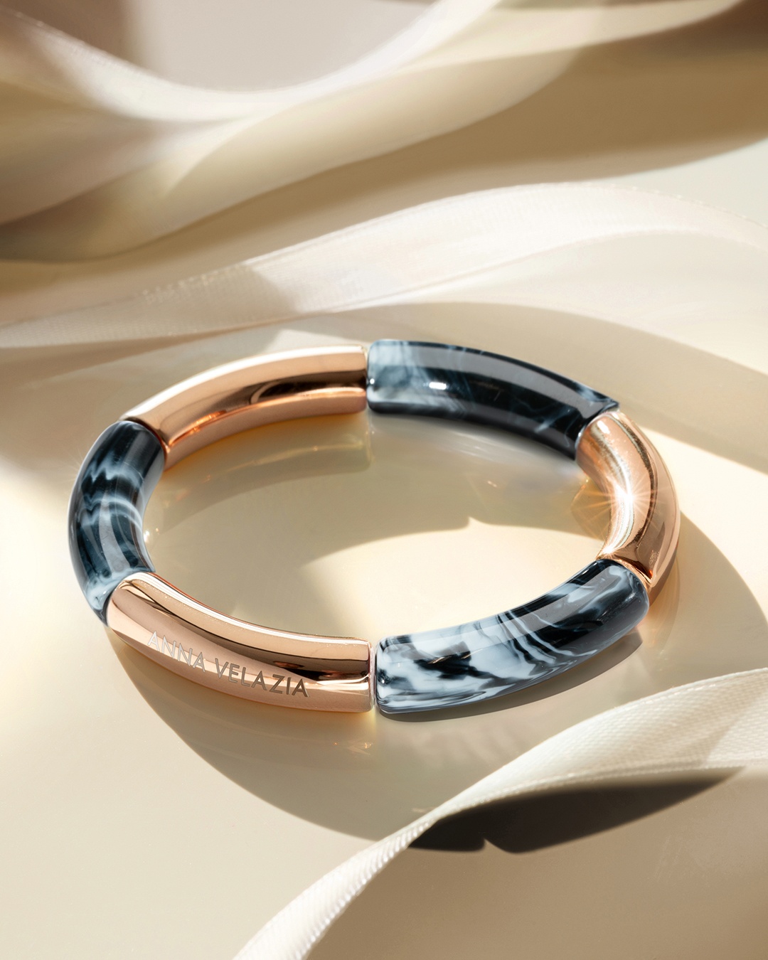 Armband Acetate Aschschwarz Ticina