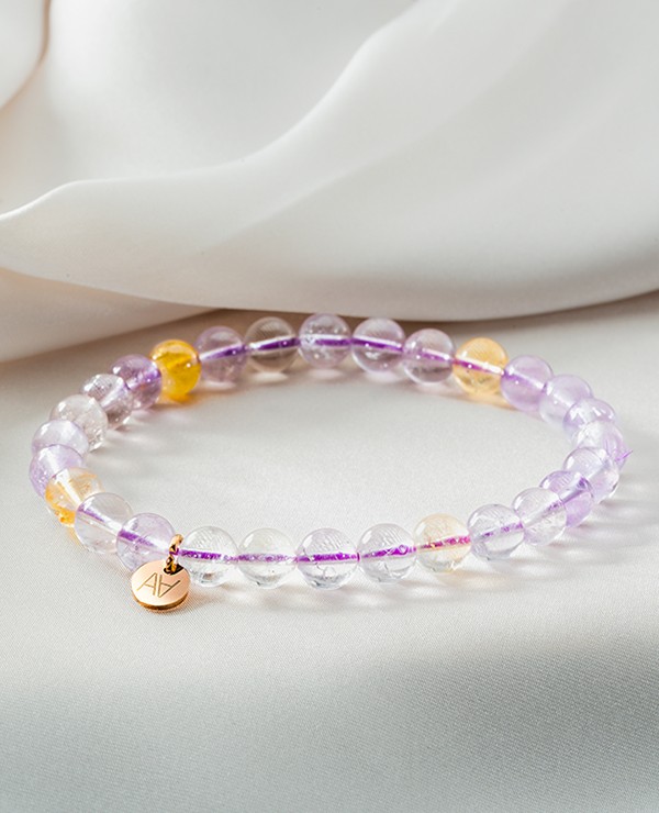 Bracelet amétrine 6mm