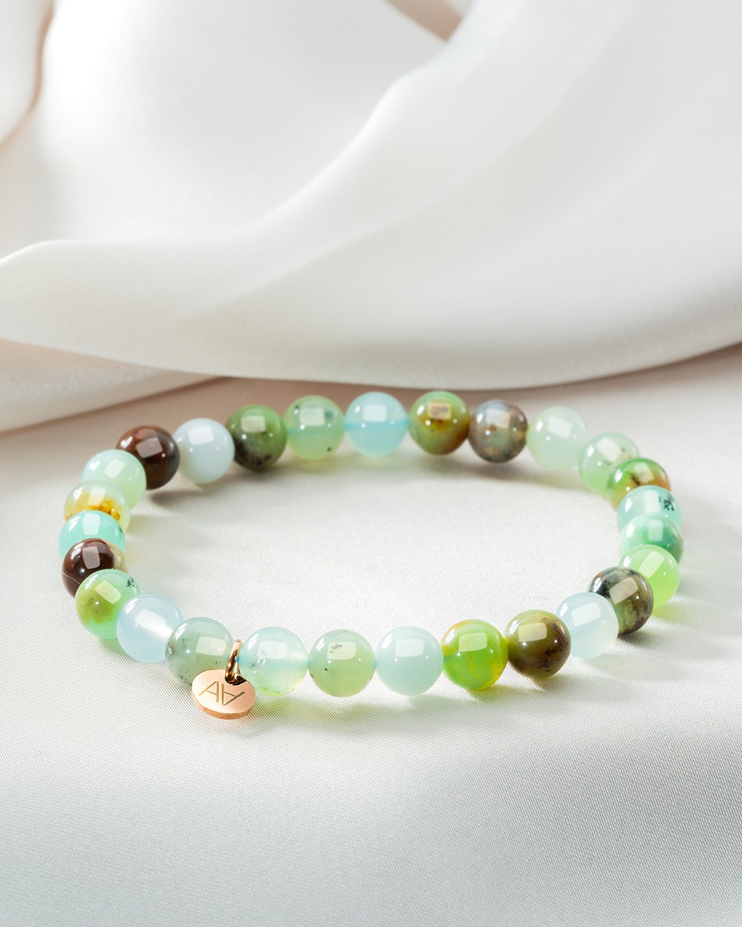 Armband Natursteine Bracelet chrysoprase 6mm