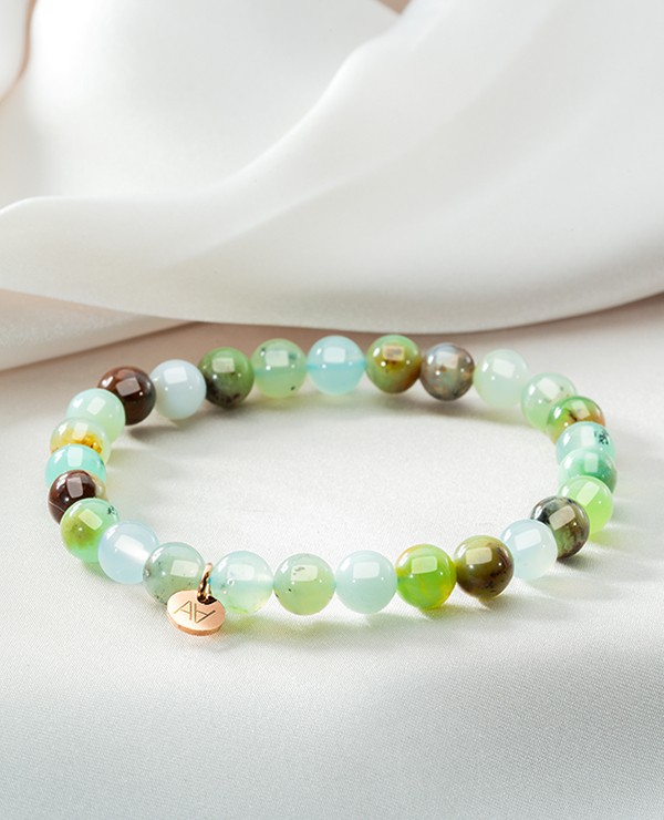 Bracelet chrysoprase 6mm
