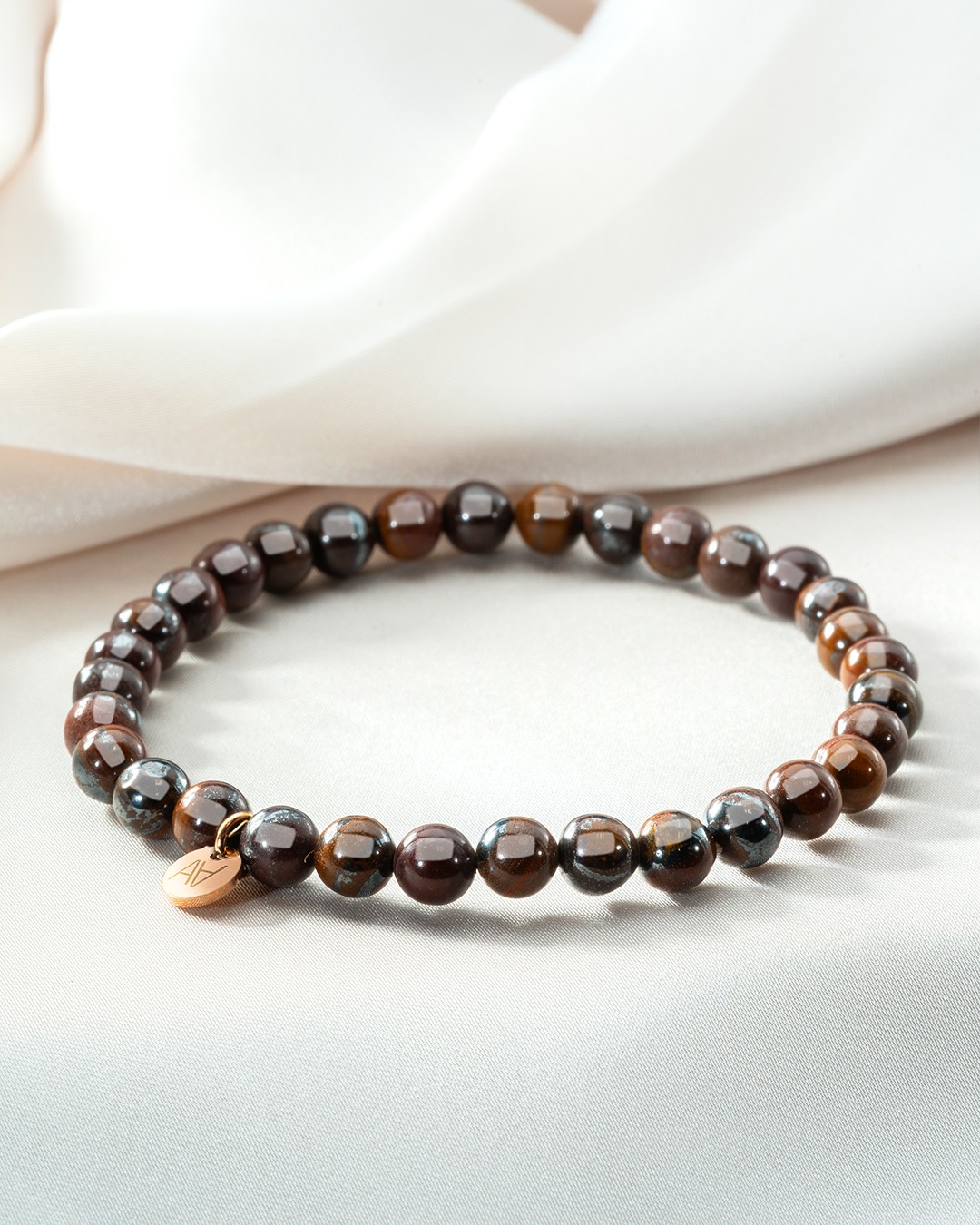 Armband Natursteine Bracelet œil de fer 6mm