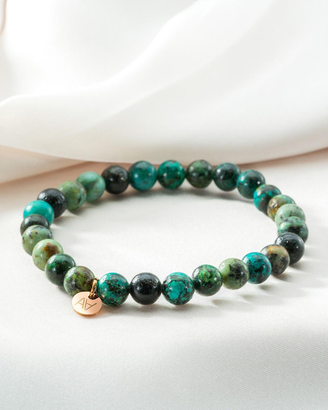 Armband Natursteine Bracelet turquoise Afrique 6mm