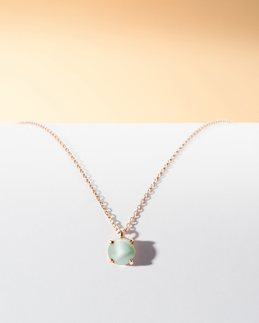 Anhänger Grüner Mondstein Ponzino