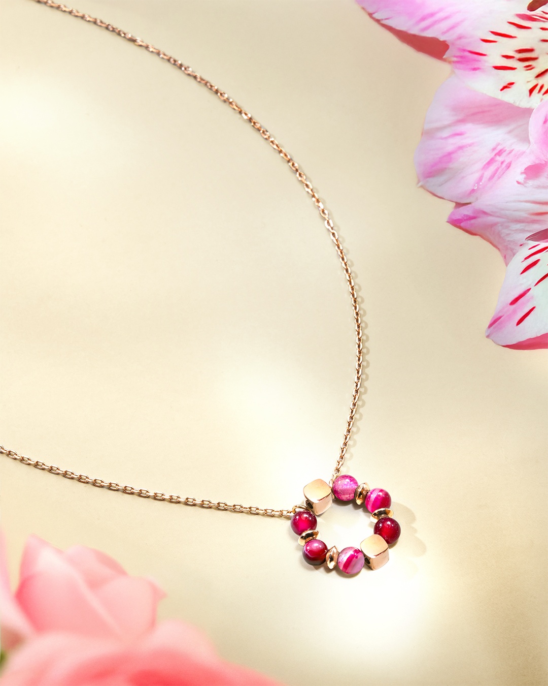 Anhänger Rosenachat Roselia