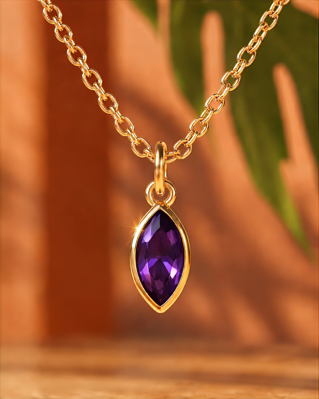 Anhänger Violetter Zirkon Orviettina
