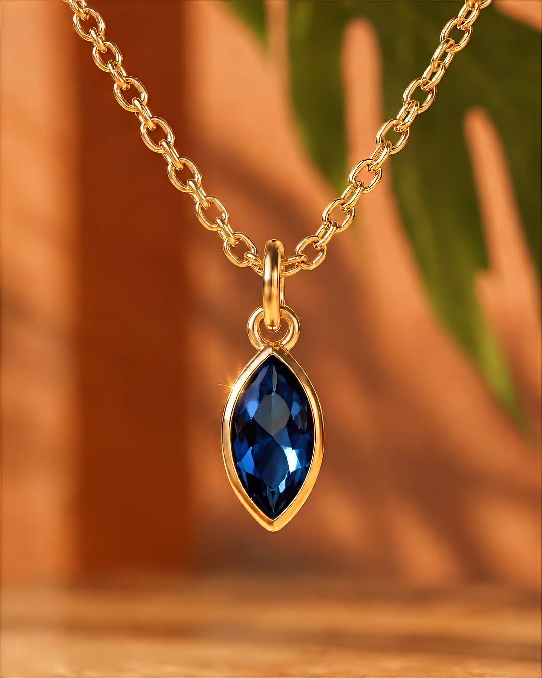 Anhänger Blauer Zirkon Cefalina