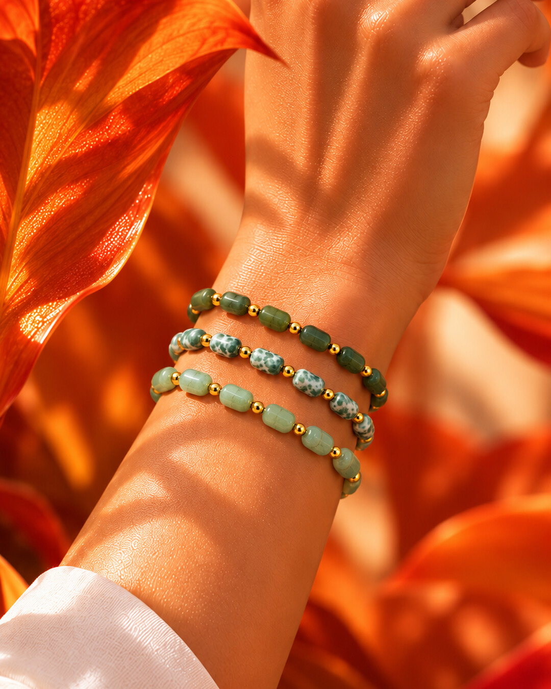Armband Natursteine Set Boscaverde
