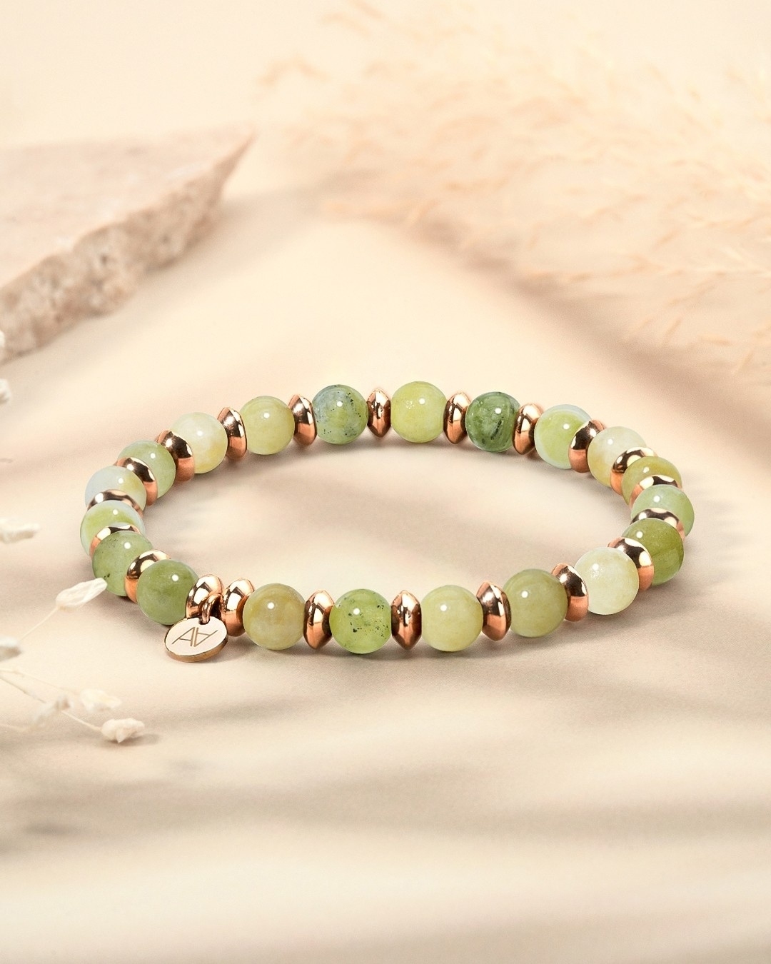 Armband Peridot-Jade-Stein Verrattio