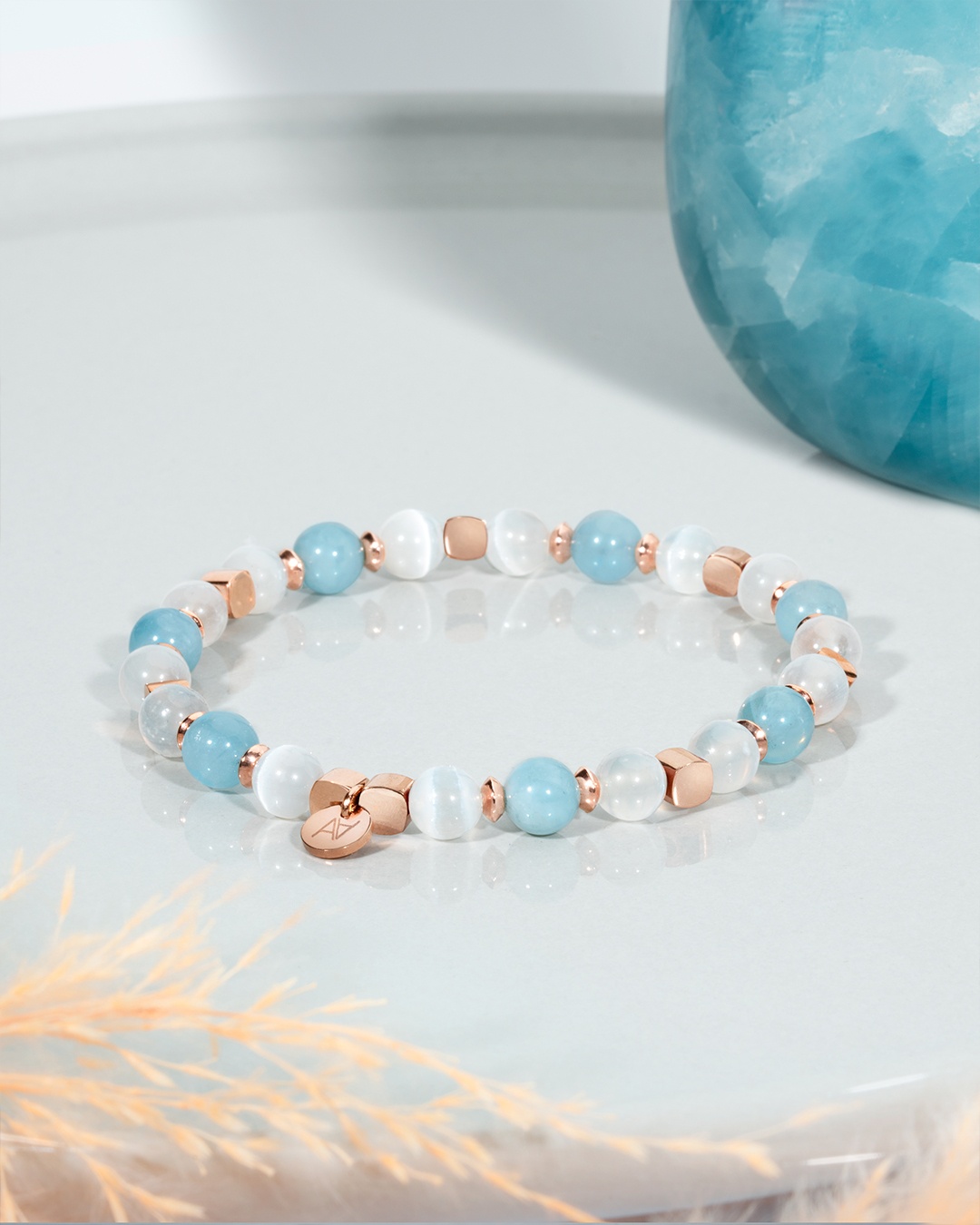 Armband Steinheilkunde Gelassenheit in Beziehungen