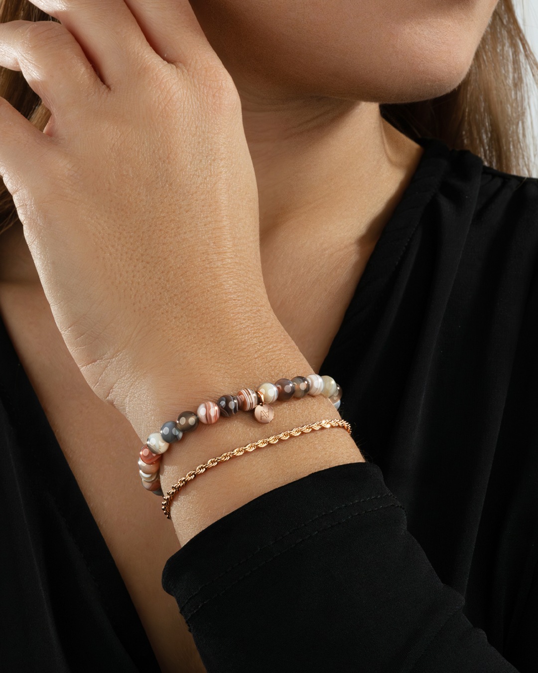 Armband Natursteine Avellinata