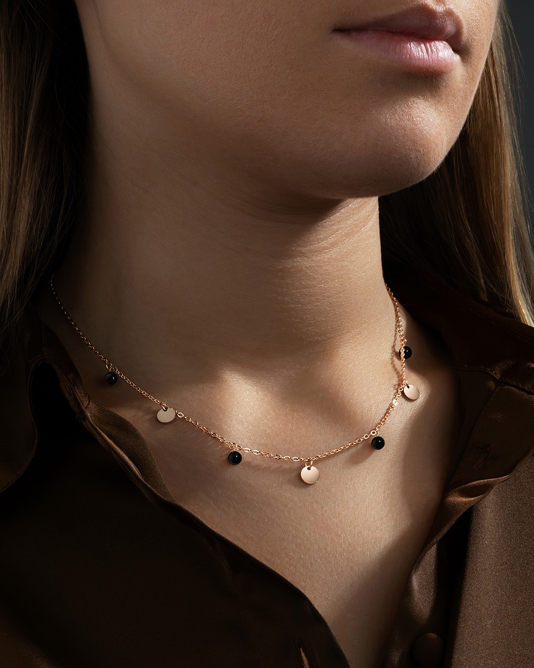 Anhänger Rosévergoldeter Edelstahl Leonessotto